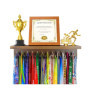 Cintres pour médailles avec étagère pour trophée de 40,6 cm pour Le Sport, la lanière et Le Support de trophées. Cadre en Bois T