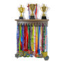 Cintres pour médailles avec étagère pour trophée de 40,6 cm pour Le Sport, la lanière et Le Support de trophées. Cadre en Bois T