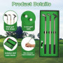 Mini Golf - Cadeaux Golf pour Hommes - Stylo Fidget, Coffret Stylo Golf, 3 Stylos Club de Golf, Mini Jeux Bureau, Jouet Anti-Str