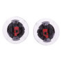 POFET - 1 paire Moto de fixations pour visière de casque avec interrupteur rotatif pour casque LS2 Lentilles de Casque ect.