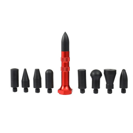 CENPEK Outils de carrosserie sans peinture pour réparation de bosses en métal avec 9 têtes