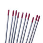 CENPEK Lot de 10 électrodes de tungstène thoriées de soudage TIG WT20 (rouge) 2,4 x 150 mm