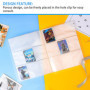 1080 Poches/60 Pcs Protege Carte Double Face, 4 Cercles De Reliure, 9 Pochettes Photos Par CôTé(70x95mm), Pochette Cartes Transp