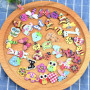 100 Pièces Boutons Animaux Colorés Pour Scrapbooking, Couture, Peinture Et Décoration Bricolage Fait Main