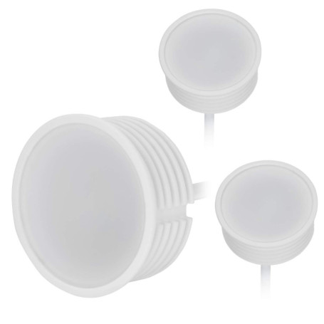 HCFEI 3x Module LED 5W Ultra Plat ø50x22 mm pour Spot de Plafond & Encastrable, Blanc chaud 2700K 230V, Remplace Lampe GU10 MR16