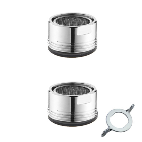 JeoPoom Mousseur Robinet[2 Pièces], Filtre Robinet, Aérateur de Robinet, Économiseurs d'Eau Bubbler, Comprendre 2 Joints et 1 Mo