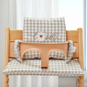 LEKEFETO Coussin d'assise pour chaise haute Stokke Tripp Trapp : ensemble de coussins de chaise haute antidérapants, revêtement 