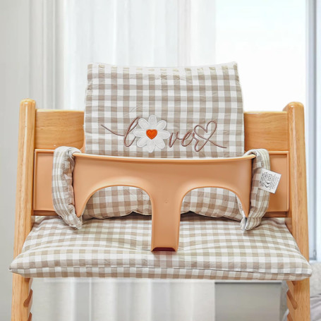 LEKEFETO Coussin d'assise pour chaise haute Stokke Tripp Trapp : ensemble de coussins de chaise haute antidérapants, revêtement 