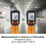 KETOTEK Thermomètre Infrarouge KT400Y Pistolet Température Laser sans Contact -50~400°C Pour cuisine, industrie, barbecue, four 