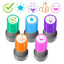 Lot de 5 tampons auto-encreurs pour enseignants, encouragement des enfants, évaluation des enseignants, récompense de motivation