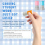 Lot de 5 tampons auto-encreurs pour enseignants, encouragement des enfants, évaluation des enseignants, récompense de motivation