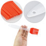 Lot de 4 pinceaux à pâtisserie en silicone résistants à la chaleur, adaptés pour les barbecues, les pâtisseries, les mélanges al