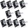 KY-040 Lot de 10 encodeurs rotatifs à angle rotatif à 360 °, encodeur rotatif, encodeur rotatif, interrupteur de code potentiomè