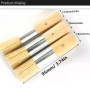 CL-Lin 3 Pinceaux à Pochoir pinceaux en Bois à Poils naturels pour Peinture Acrylique, Peinture à l'huile, pochoirs, Loisirs cré