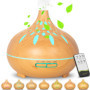 RDDAIPE Diffuseur Huiles Essentielles,500ml Ultrasonique Diffuseur D'huiles Essentielles,7 LED Diffuseur Parfum Electrique avec 
