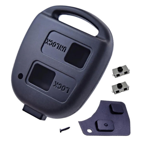 ANGOFIZ Coque Clé Télécommande sans Lame Compatible avec Toyota Rav4 Yaris Corolla Celica Land Cruiser Picnic Prado Previa Prius