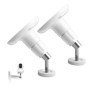 Jagowa Lot de 2 supports de montage mural, réglables à 360 ° pour caméra de sécurité Ring Surveillance Holder (blanc)