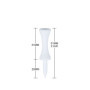 Zivisk Tee de Golf en Plastique Lot de 100 - Blanc 51 mm