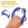 YANGWEN 2 Pcs Tambourin Demi Lune, Mini Hand Tambourine,Tambourin Percussion Plastique Jingle Bell Jouets Musicaux Instruments p