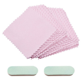 20 Morceaux De Chiffons De Polissage D'Argent, 2 Morceaux De Tiges De Polissage D'Argent, Un Chiffon De Bijoux En Velours Double