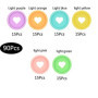 90 PCS Disques en Plastique Disques à Anneaux de Reliure Multicolores Disques d'Extension pour Ajouter des Pages Supplémentaires