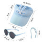 EHDWXVZM 1 Pièce De Lunettes De Soleil Pour Enfants Et 1 Pièce De Chapeau De Soleil Pour Enfants, Lunettes De Soleil De Protecti