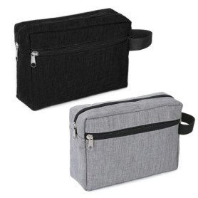 Trousse De Toilette pour Hommes 2 Pièces, Trousse De Toilette De Voyage, Trousse De Rangement De Toilette, Pochette Portable, Tr