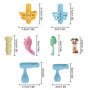 MengH-SHOP Crayon Poignées Guides Doigts Silicone Crayon Grip Posture Correction Outils Aide Écriture pour Enfant Étudiants 13 P