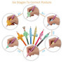 MengH-SHOP Crayon Poignées Guides Doigts Silicone Crayon Grip Posture Correction Outils Aide Écriture pour Enfant Étudiants 13 P