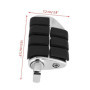 EBTOOLS pour repose pied 1 paire de pédales de moto en aluminium, repose-pieds en caoutchouc Repose-pieds larges Repose-pieds de