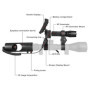 JASHKE Monoculaire Vision Nocturne Infrarouge Chasse Lunettes IR 850nm avec caméra HD et écran Portable de 5 Pouces pour Lunette