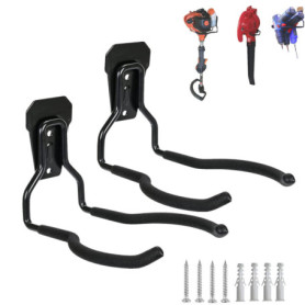 Supports Muraux Pour DéBroussailleuses, Falezern 2 Pcs De Crochet Mural Pour Coupe-Herbes, Universel Support Pour Tondeuse à Gaz