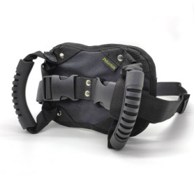 Pelucton Poignée Passager Moto Universelle, Robuste Ceinture de Maintien Passager Moto, Harnais Moto Passager Réglable