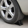 2 pièces Cales de Roue Voiture, Cale de Roue en Plastique avec Poignée Bloc Anti-dérapant Pneu Butée d'alignement de Roue Arrêt 