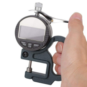 Jauge d'épaisseur Numérique, 0-12,7 mm Testeur de Mesureur d'épaisseur électronique,Mesureur Numérique du Micromètre d'épaisseur