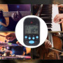 Alomejor Metronome Mini Portable Multifonctionnel Clip sur Beat Tempo pour Piano Guitare Violon Tambour Flûte