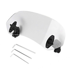 DEWIN Extension Bulle Moto, Extension Pare Brise Moto Universel Moto Clip Réglable Pare-Brise-Vent Accessoires de Pare-Brise