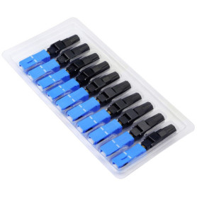 HONGLEI Connecteur rapide en fibre SC/UPC (APC) -C Adaptateur de connecteur rapide en fibre optique pour FTTH ODF CATV-10PCS