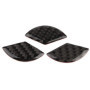 KSTE 3pcs Volant de Voiture Décor Logo Autocollant en Fibre de Carbone for Classe C W204 2005-2012