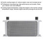 KSTE Radiateur Refroidissement, 19 Rangs British Type de Moteur Refroidisseur d'huile Moteur Radiateur de Refroidissement Argent