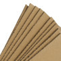 PINGEUI Lot de 60 feuilles de carton ondulé A4, 3 mm d'épaisseur, feuilles de carton kraft pour expédition, envoi, emballage, lo