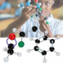 Hztyyier 267Pcs Modele Moleculaire, Kit Molécules Chimie Organique et Inorganique Ensemble Kit de Structure Atome Lien Modèle Dé
