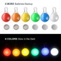 HOTERB Pendentif Lumineux Chien,LED lampe pour chien,6PCS Lumières de Sécurité Colorées pour Chien Chat pour Porte-clés Cyclisme