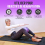 FIT-FATH-Anneau pilate-Cercle Pilate-Accessoire Yoga-Ballon Gymnastique-Bande de résistance-Elastique de Force-Fitness- Sport-Mu