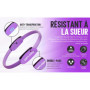 FIT-FATH-Anneau pilate-Cercle Pilate-Accessoire Yoga-Ballon Gymnastique-Bande de résistance-Elastique de Force-Fitness- Sport-Mu