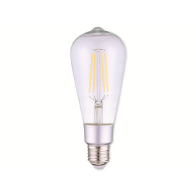 Shelly Vintage ST64 - Ampoule connectée Wi-Fi E27, Luminosité blanc chaud 2700 K, Dimmable 7W 750 LM, Commande app Android, iOS,