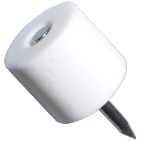 AERZETIX: 200 taquets d'étagère tablette à clouer Ø12mm rond Virelles en plastique blanc C41520