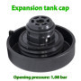 AERZETIX - C66280 - Bouchon de liquide de refroidissement - pression d'ouverture: 1.08 bar - compatible avec 16401 30010, 16401 