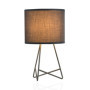 Pauleen 480.00 48000 Shiny Star Max. 20W luminaire à Poser E14 Lampe de Chevet Grise 230V métal/Tissu sans Ampoule, Gris