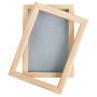Rayher Cadre en bois avec tamis p. papier format max. 25x16 cm, nature, 27001505, Naturel